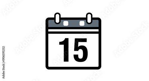 Calendar icon with date 15.
