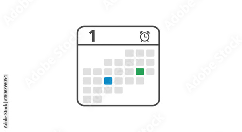 calendar icon with selected date.