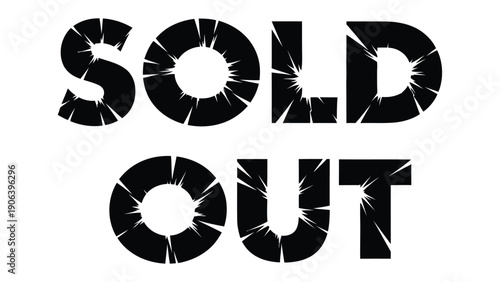 Sold Out Announcement: A bold announcement proclaims SOLD OUT in a striking design. This graphic communicates availability clearly and directly.
