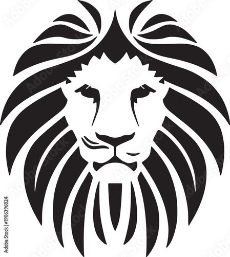 Majestic male lion with a thick mane, regal and powerful, in a dry savanna landscape, golden hour light, symbol of strength and nature.