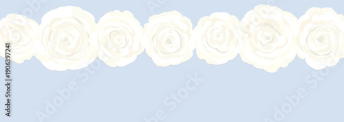 白いバラの花のクラシカルなベクター背景イラスト