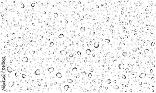 Fotografía water drops rain droplets rainy fog drop fizz separate on transparent background pure clean crystal fresh