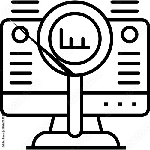 Data Analytics Icon Vector Element