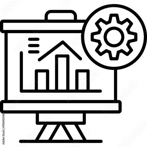 Data Analysis Icon Vector Element
