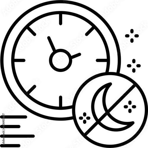 Insomnia Icon Vector Element