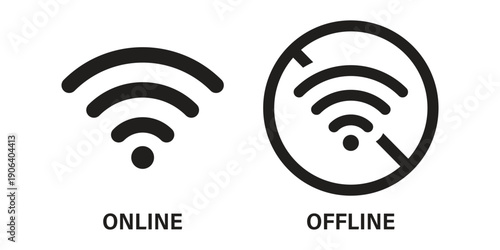 
 Save to Library
 Download Preview
 Preview Crop
 Find Similar
 
File #:  1903129846
Wi-Fi Signal Icons for Connection, Error and No Signal Vector. Wireless WiFi connection icon set featuring signal 