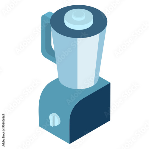 ミキサーのアイソメトリックイラスト