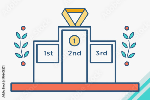 Winning Podium Illustration