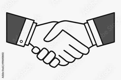 Simple Handshake Illustration