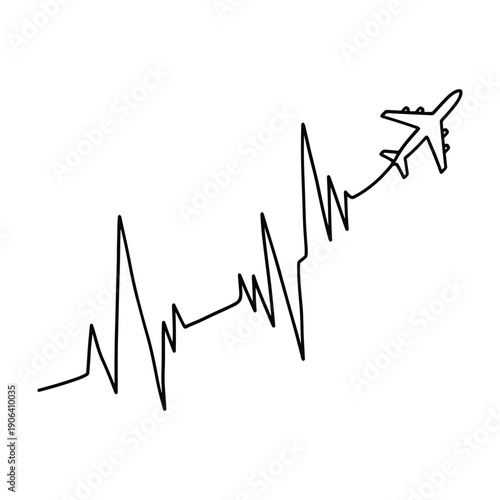 Simple Black Line Of Hand On White Background With Minimalist Style kitchen utensil cooking tool