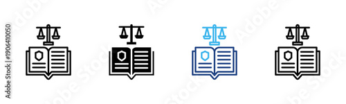 Ethical Grounding icon set multiple style collection