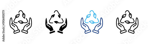 Sustainability Value icon set multiple style collection