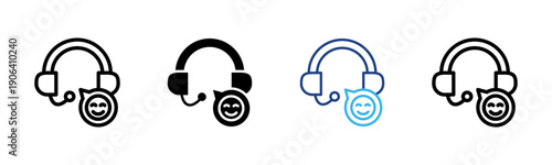 Service Orientation icon set multiple style collection