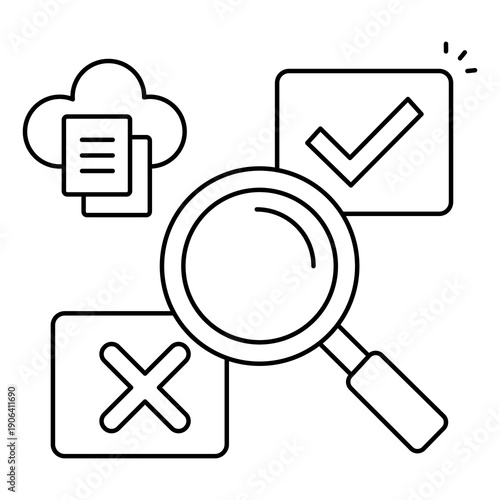 Decision Making Icon Symbolizing Strategic Planning And Data Driven Choices