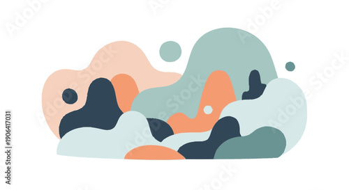 Abstract Shapes in Various Colors and Forms.