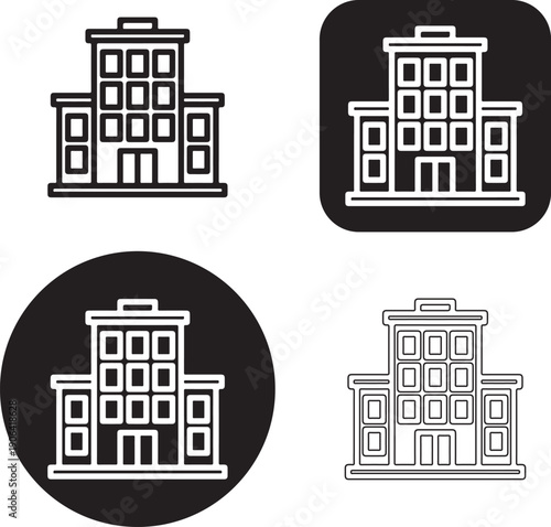 Appartment icon on white background. Simple element illustration from Buildings concept. appartment icon symbol design.