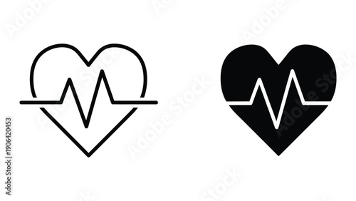 Heartbeat Symbol Icons