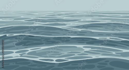 Ripples on the surface of water.