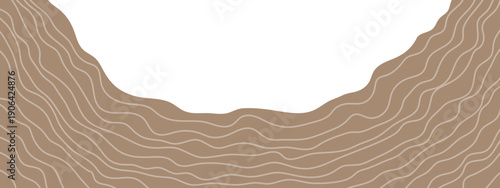 Brown soil and rock layers. Sedimentary strata
