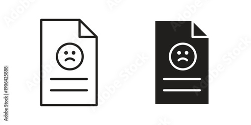 Complaint icons In Trendy Design Vector Eps 10, Editable Stroke and solid flat.