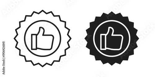 Customer feedback icons In Trendy Design Vector Eps 10, Editable Stroke and solid flat.