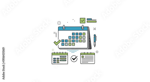 Project Management Planning Calendar Template.
