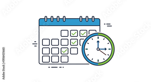 calendar and clock
