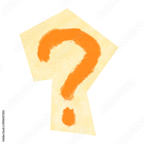 Question mark cutout