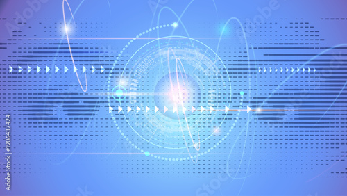 Vector Abstract modern technology futuristic, bot, Artificial Intelligence concept. Robot and cyberspace, digital data, datum communication, innovation on hi tech future design for background