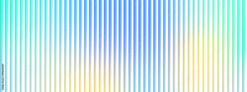 Fototapeta premium Ribbed glass texture with futuristic gradient. Vertical stripe pattern