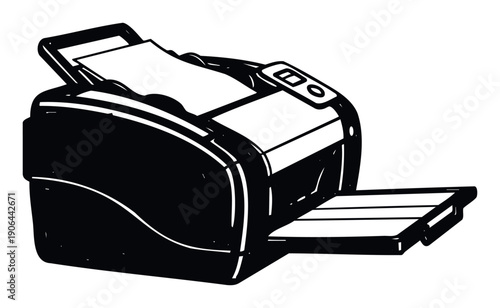 Professional office printer providing efficient document output for business operations and daily tasks, perfect for illustrating productivity and technology in modern workplaces.