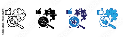 Resolution Icon Multi Style Vector Illustration