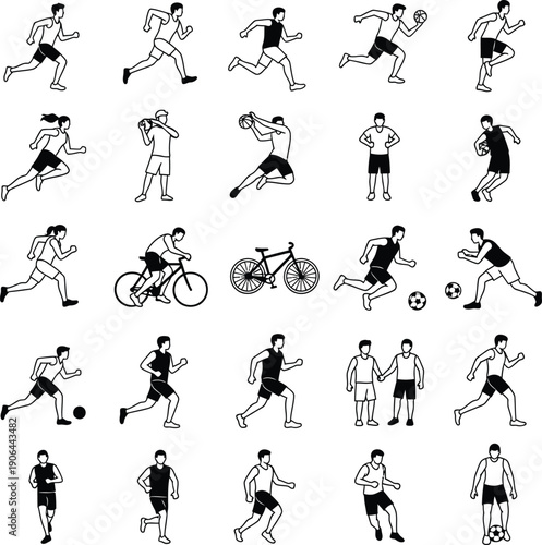 Olympic sports action diverse athletes in various disciplines