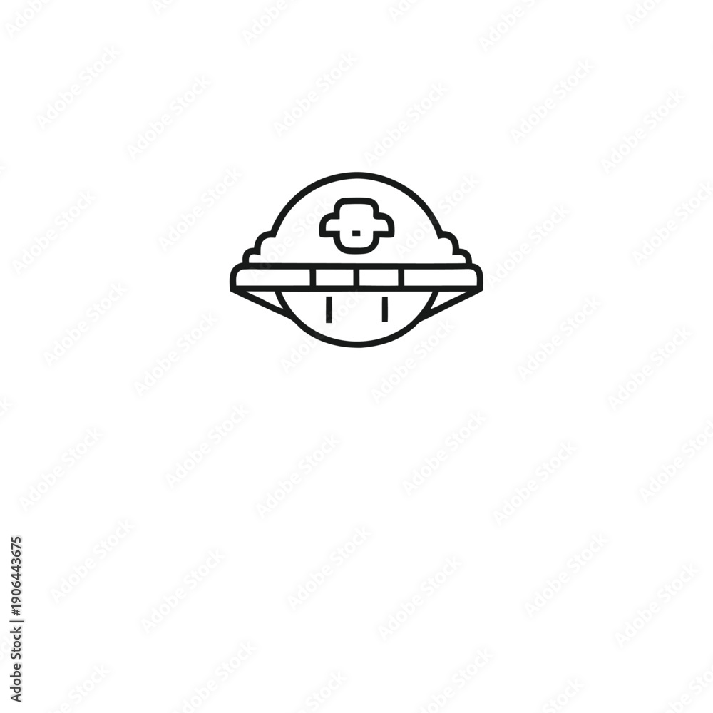 Fototapeta premium Pixel art alien world, black and white sci-fi planet retro illustration