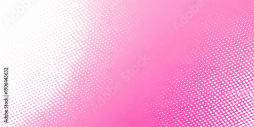 Abstract pink dotted background with colorful halftone pattern
