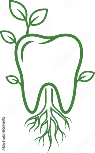 World Oral Health Day Tooth Tree Icon Dental Vector Teeth Oral Care Healthy Growth Leaf