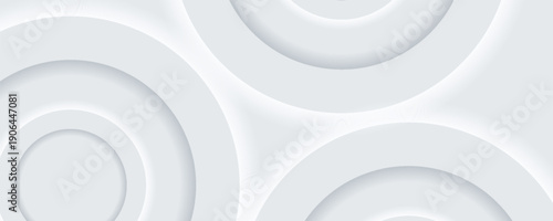 Vector realistic semi circle 3D pattern abstract background, modern design