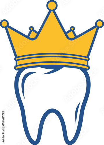 World oral health day tooth crown icon dental vector teeth oral care dentistry smile