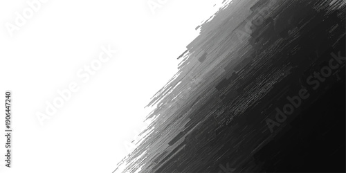 An abstract black and white paint pattern creates a grunge texture with dark motion lines and a wave design reminiscent of winter sea water