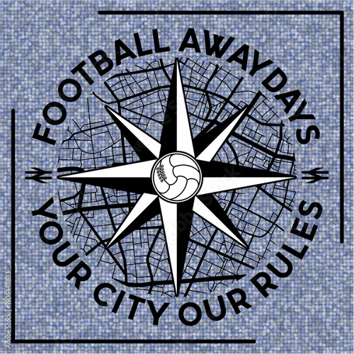 awaydays logo ultras hooligan football passion and culture vector design