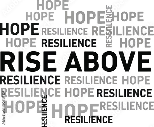 Embracing Hope and Resilience to Rise Above Adversity A Visual Representation of Inner Strength and Overcoming Challenges