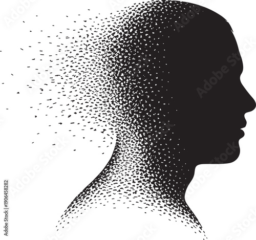 Head Fragmenting into Dots Cognitive Concept Profile