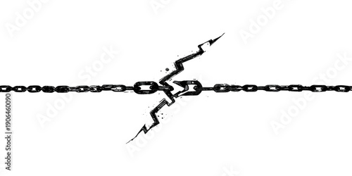 Shiny 3d silver metal barbed wire vector illustration with steel chain links and a gold padlock symbol representing a secure iron connection for business strength isolated on white