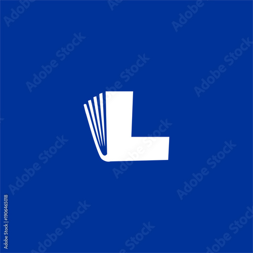 Modern Minimalist Letter L Bo...