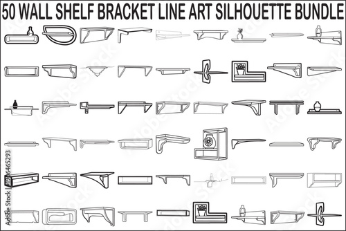 Wall Shelf Bracket Vector Bundle