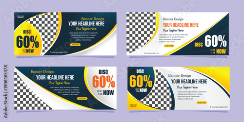 modern abstract banner design template