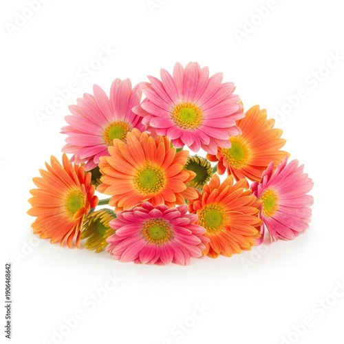 Gerbera Bouquet: A vibrant cluster of Gerbera daisies in a spectrum of warm hues create a delightful and cheerful display. Capturing the essence of freshness and natural beauty.