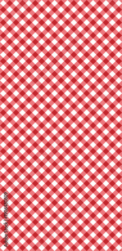 Gingham cross weave, red, seamless background. Seamless pattern in red and white for arts, crafts, fabrics, decorating, albums and scrapbooks. Transparent background SVG version.