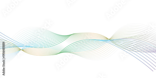 Dynamic Abstract Line Wave Background with Flowing Motion Design.