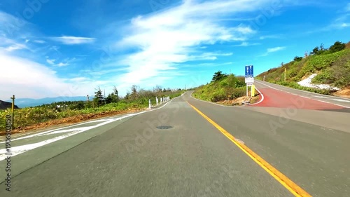 春の蔵王エコーライン走行映像（山頂付近）【宮城県刈田郡】